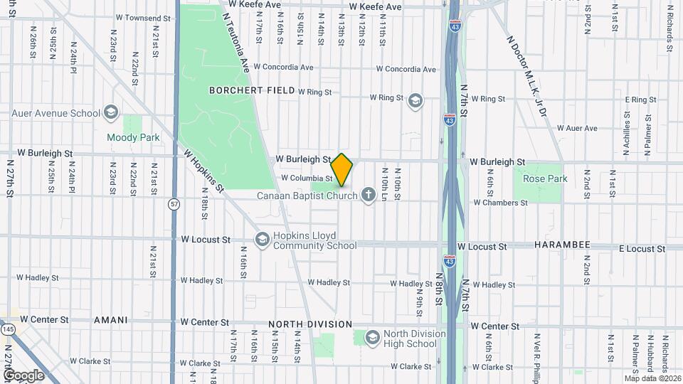 3012 N 13th St Map and Location Details