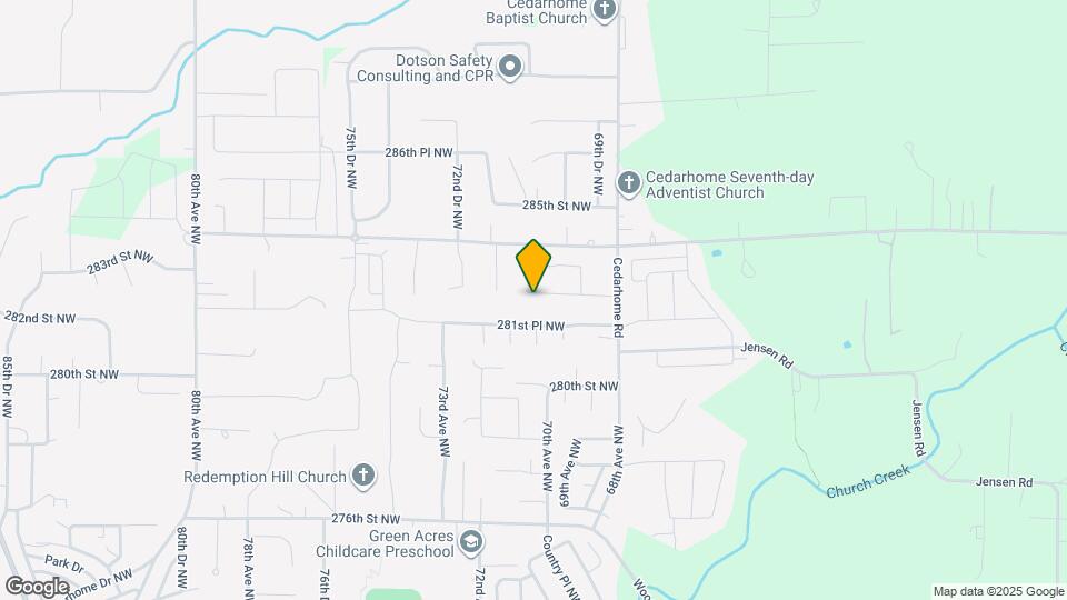 6950 282nd Pl NW Map and Location Details