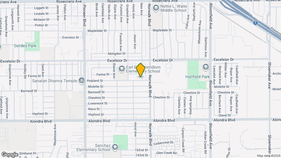 15221 Ibex Ave Map and Location Details