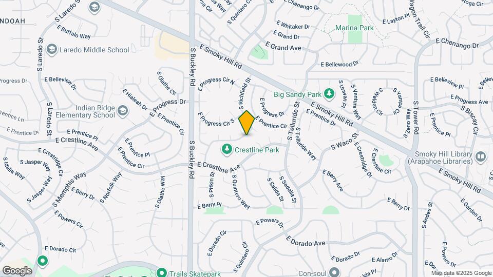 17256 E Prentice Dr Map and Location Details