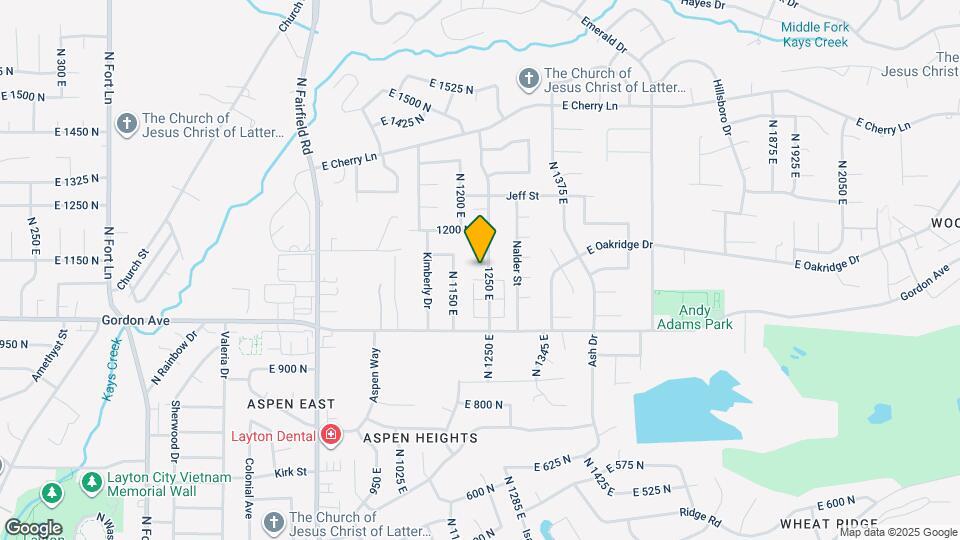 1119 N Nayon St Map and Location Details