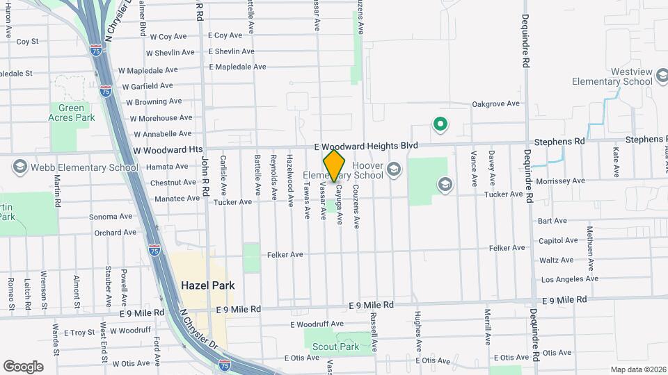 23739 Cayuga Ave Map and Location Details