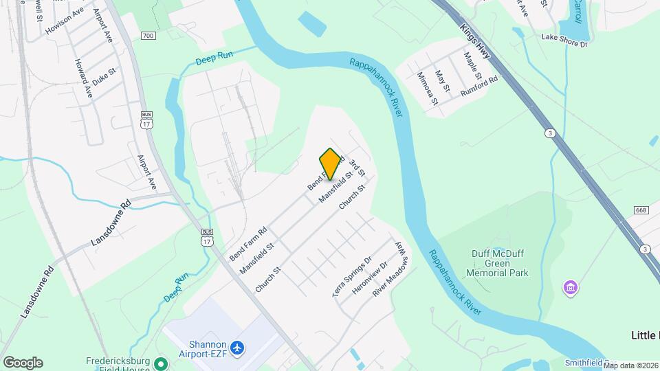 214 Mansfield St Map and Location Details