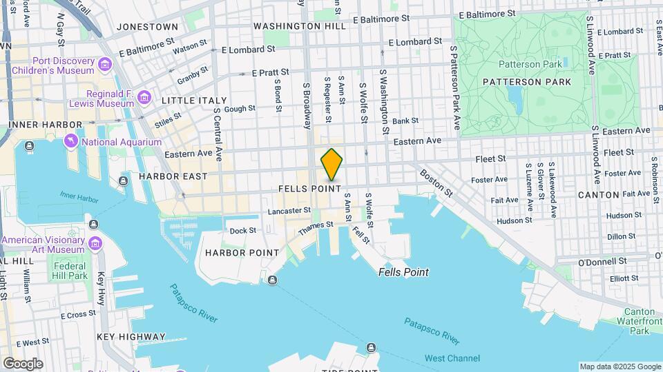 1726 Aliceanna St Map and Location Details