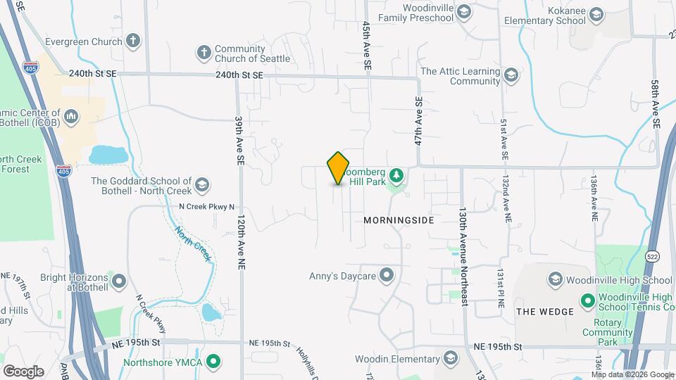 20331 125th Ave NE, Unit 1bhk fully furnished with backyard Map and Location Details