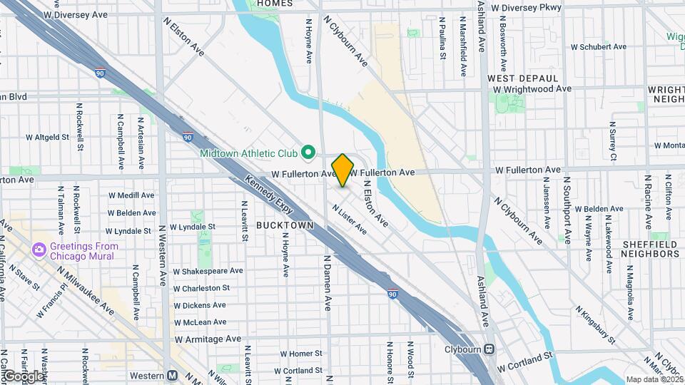 2354 N Elston Ave Map and Location Details