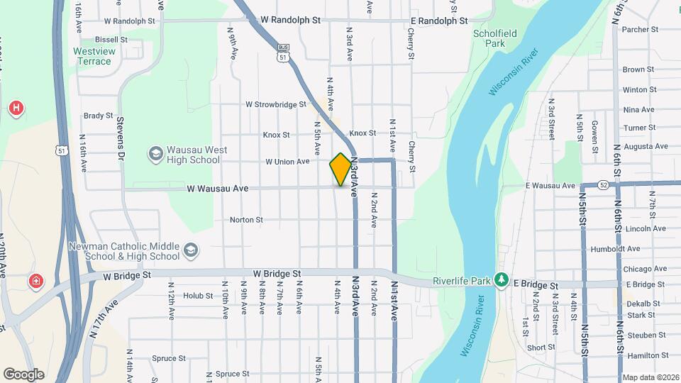 315 W Wausau Ave Map and Location Details