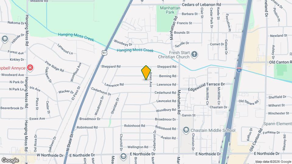620 Lawrence Rd Map and Location Details