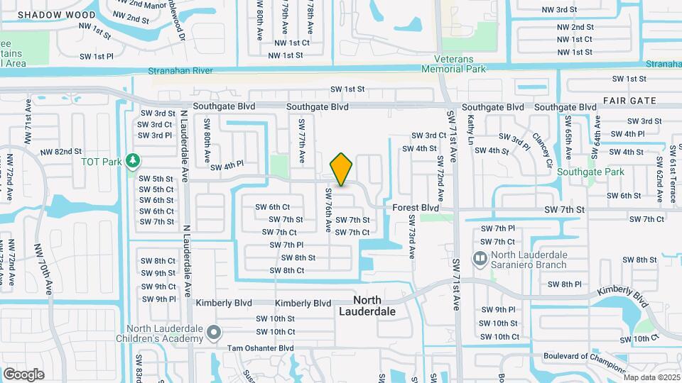 7521 SW 6th St Map and Location Details