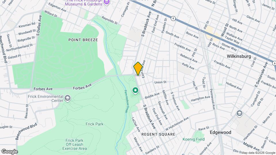 609 S Braddock Ave Map and Location Details