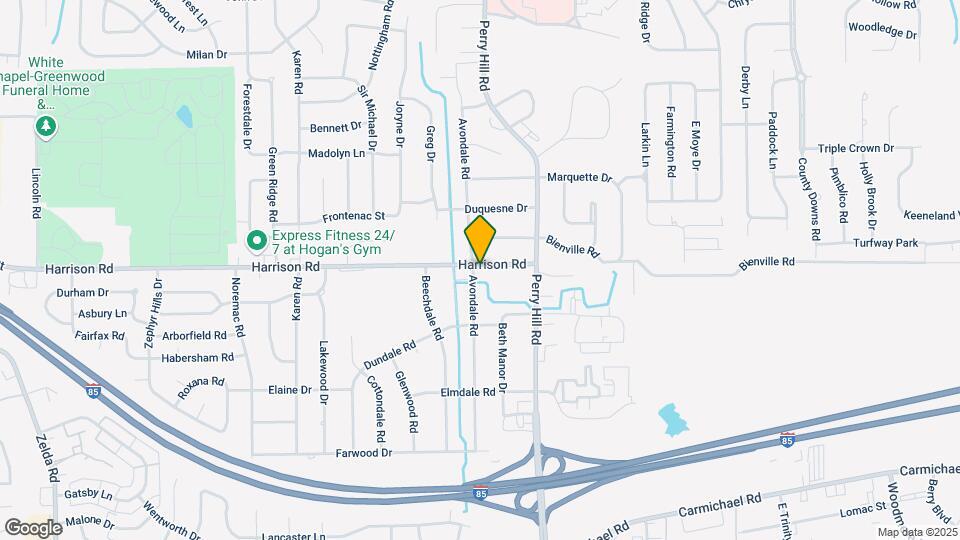 1001 Avondale Rd Map and Location Details