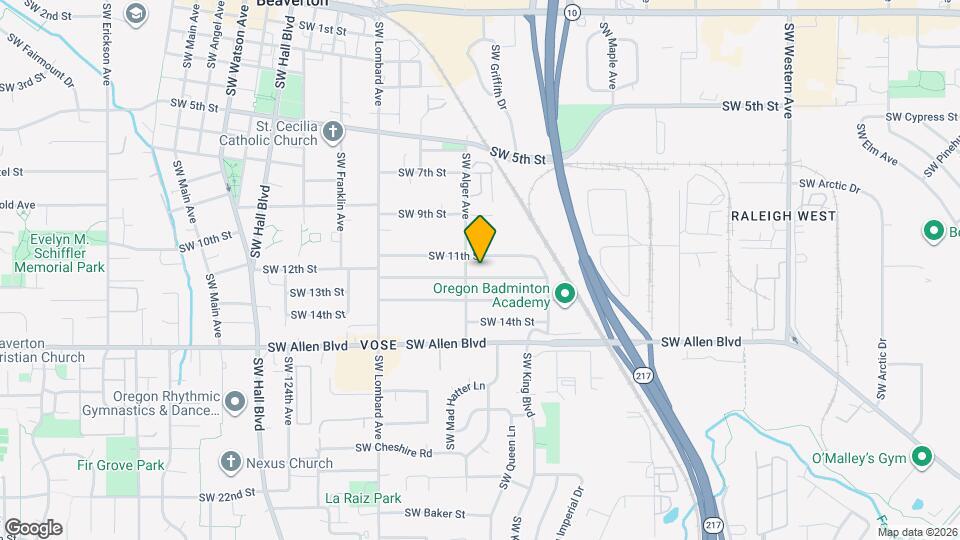 11599 SW 12th St Map and Location Details