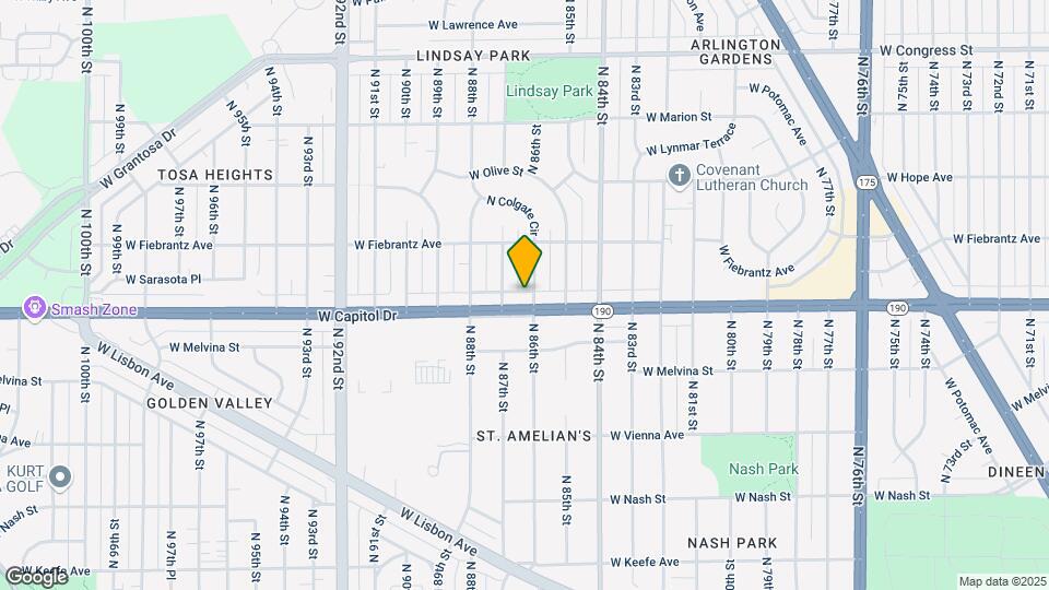 8600-8610 W Capitol Dr Map and Location Details