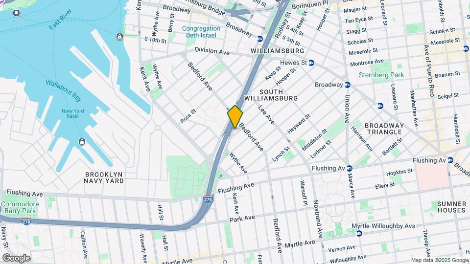 105 Hewes St Map and Location Details