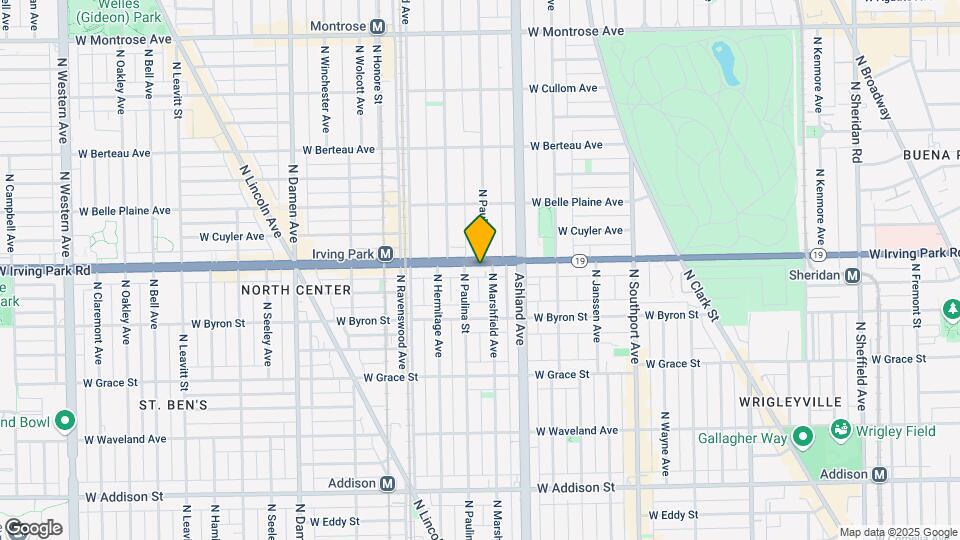 1647 W Irving Park Rd Map and Location Details