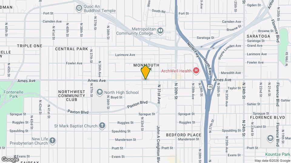 3181 Ames Ave, Unit 1 Map and Location Details