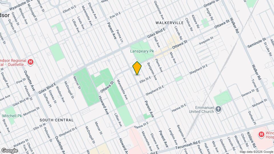 1362 Parent Ave Map and Location Details