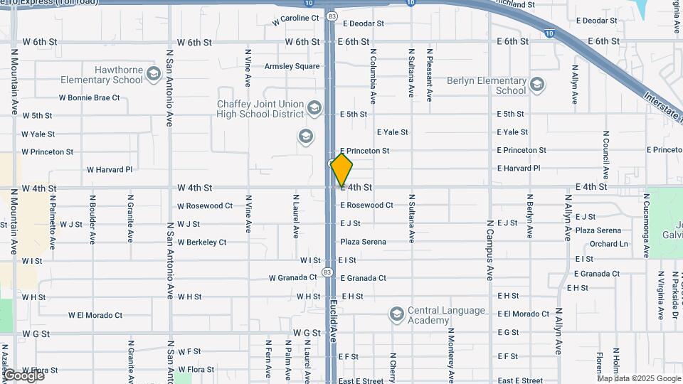 116 E 4th St Map and Location Details
