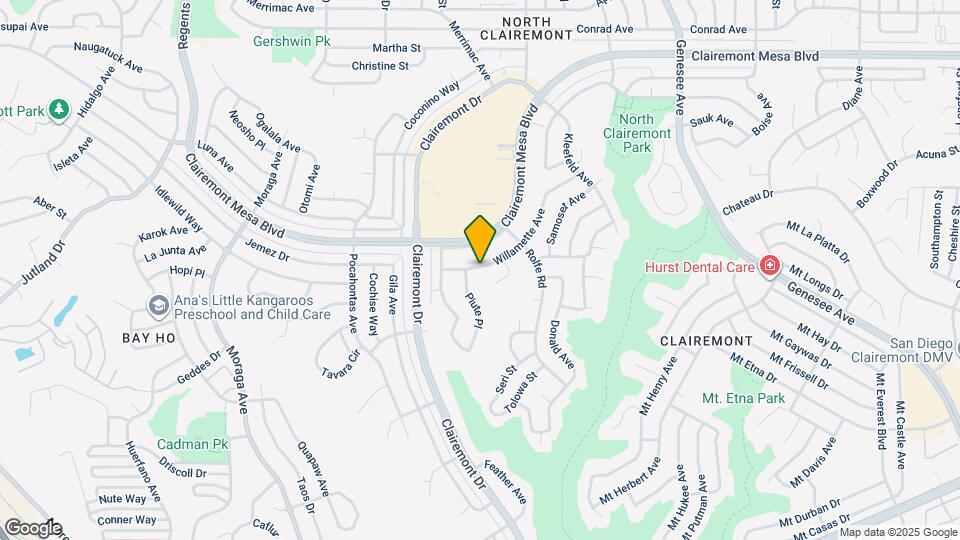 4021 Willamette Ave Map and Location Details