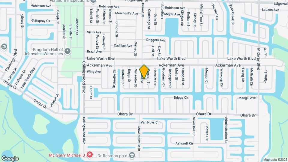 4378 Durant St Map and Location Details