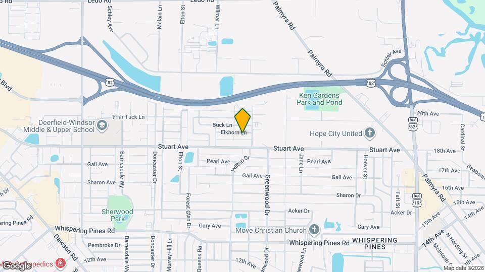 1904 Elkhorn Ln Map and Location Details