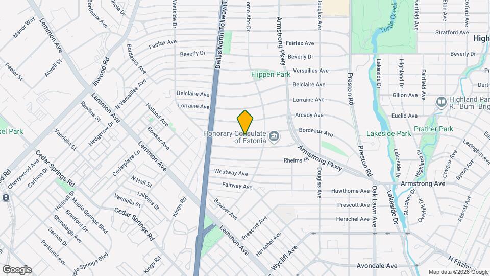 4529 Bordeaux Ave Map and Location Details