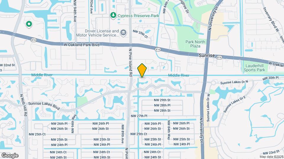 8510 Sunrise Lakes Blvd Map and Location Details