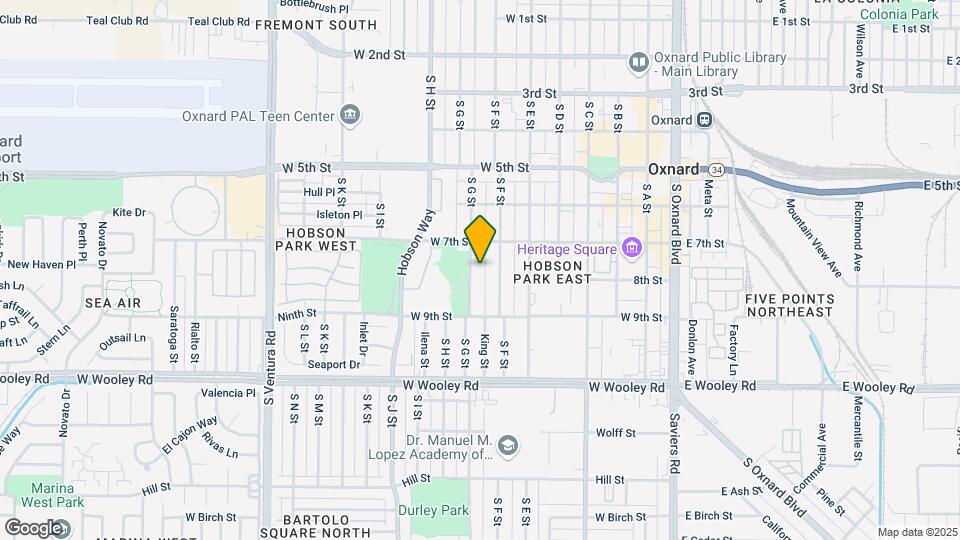 752 S G St Map and Location Details