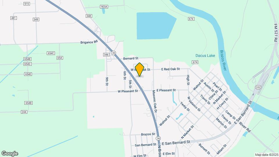 Brazoria Oaks Apartments Map and Location Details