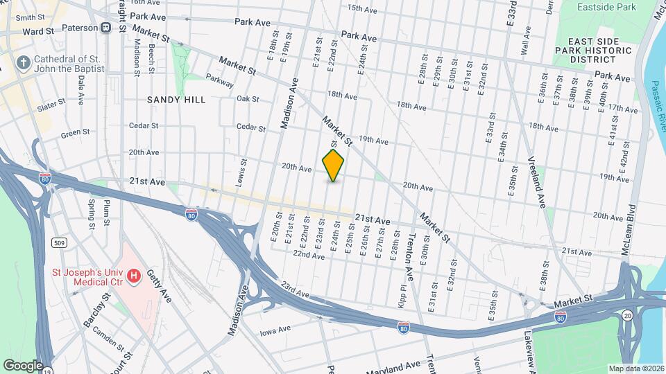 967 E 23rd St Map and Location Details