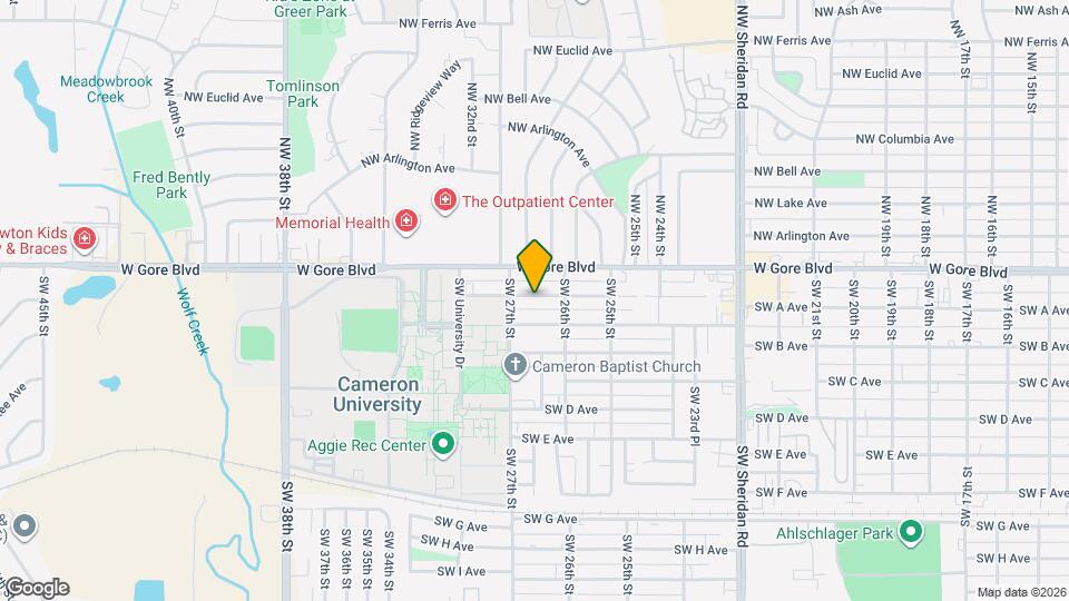 2614 SW Cornell Ave Map and Location Details
