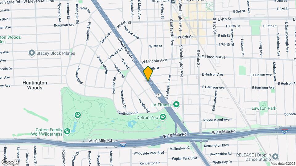 25707 Woodward Ave Map and Location Details