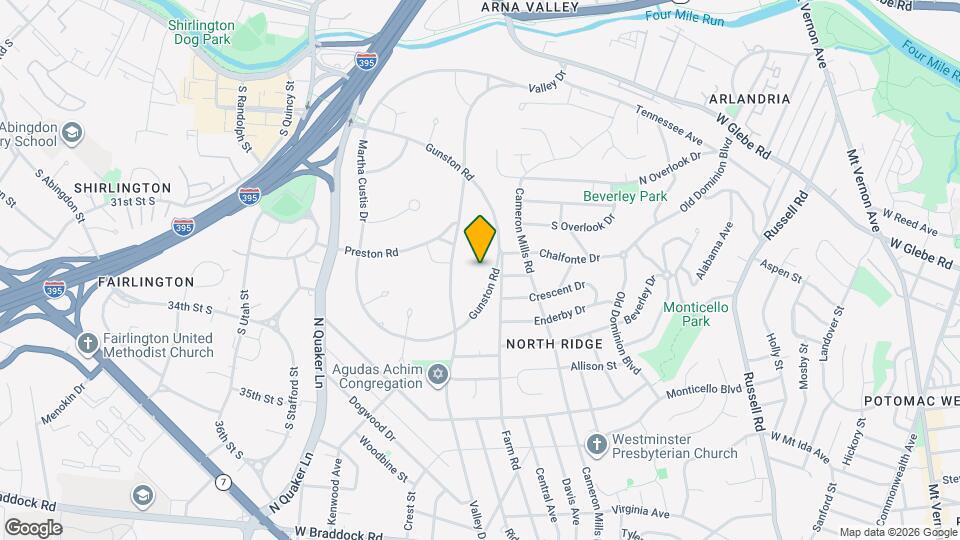 3328 Gunston Rd Mapa y Detalles de la Ubicación