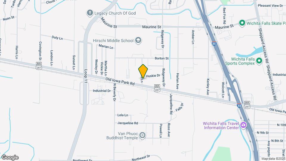 1009 Hirschi Ln Map and Location Details