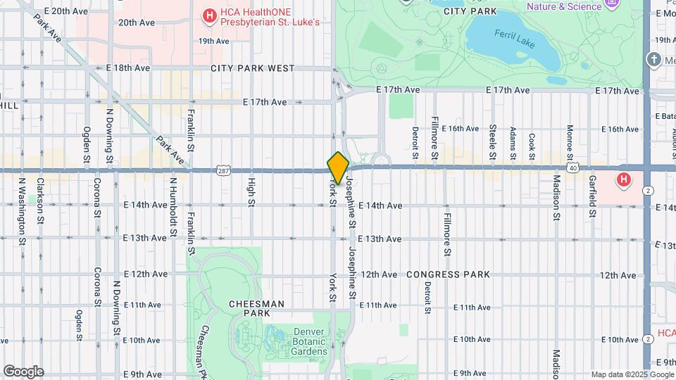 1434 York St, Unit A Map and Location Details