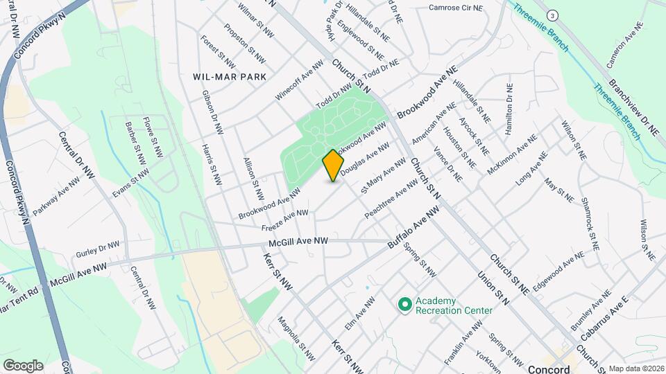 104 Freeze Ave NW Map and Location Details