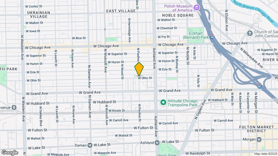 1700 W Ohio St, Unit #Penthose Map and Location Details