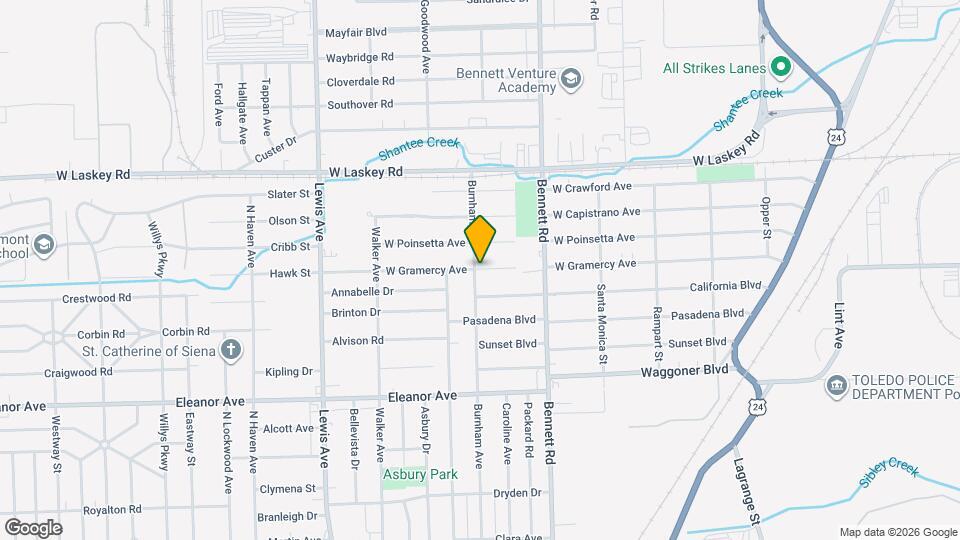 4726 Burnham Ave Map and Location Details