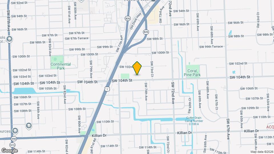 7449 SW 104th St Mapa y Detalles de la Ubicación