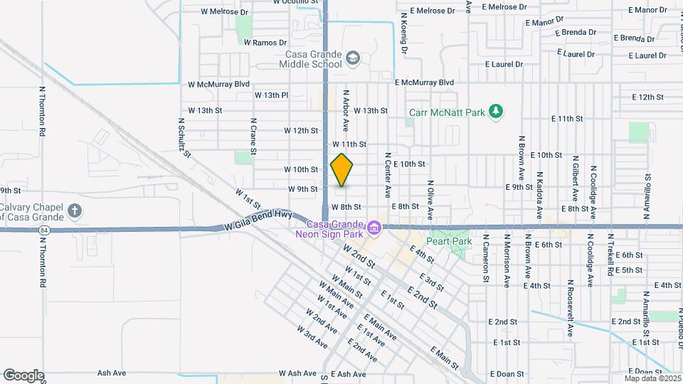 815 N Arbor Ave Mapa y Detalles de la Ubicación