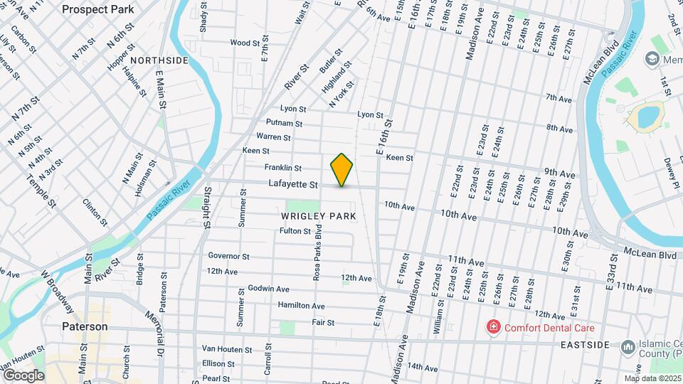 184 Lafayette St, Unit 2nd Map and Location Details