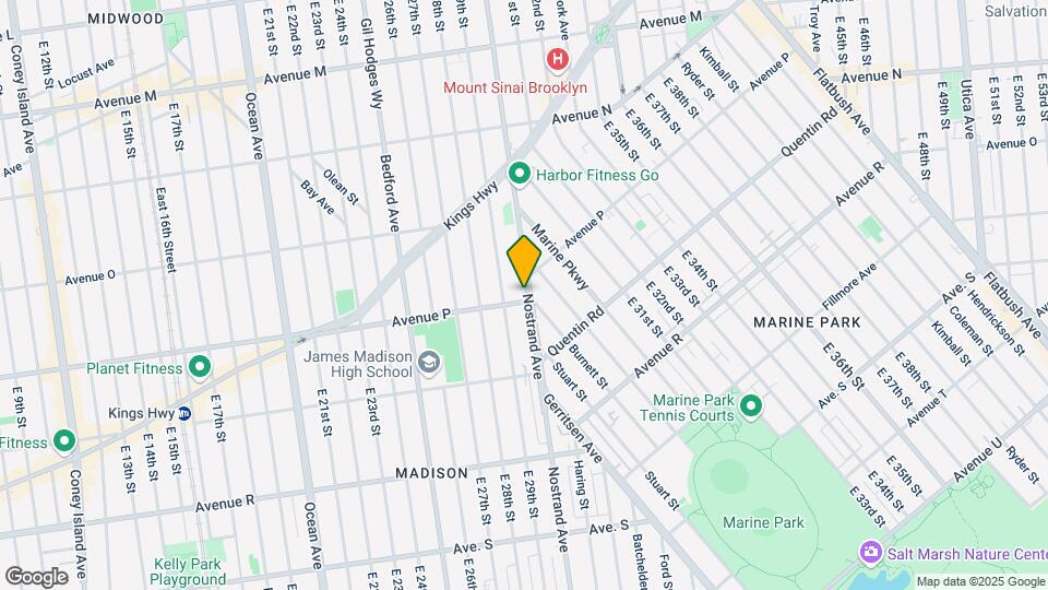 2925 Avenue P Map and Location Details