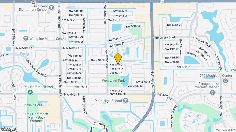 8050 NW 47th Ct Map and Location Details