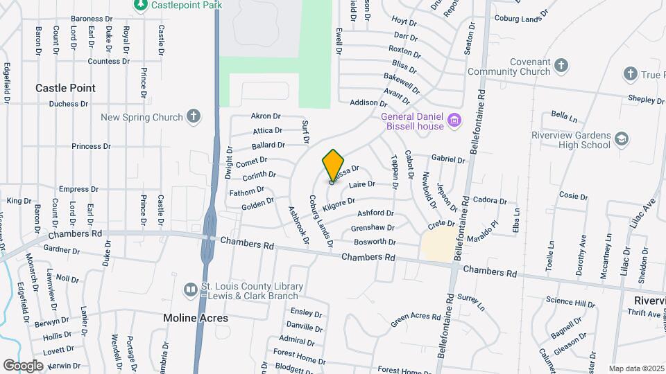 1324 Odessa Dr Mapa y Detalles de la Ubicación