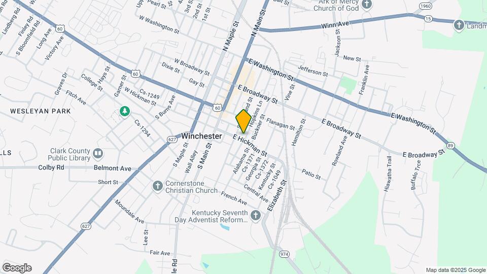 105 E Hickman St Mapa y Detalles de la Ubicación