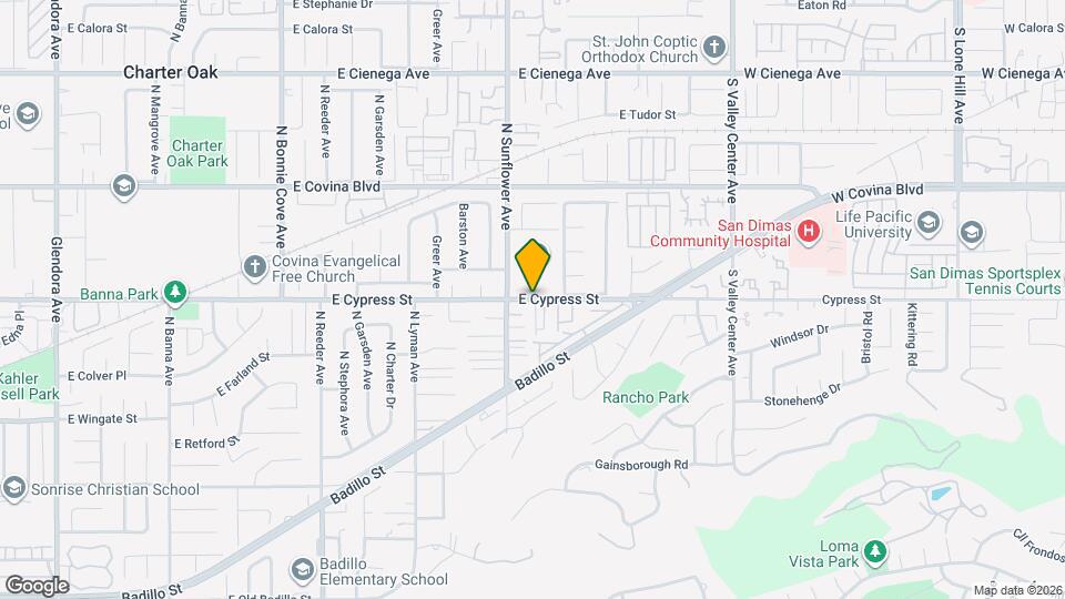 21028 E Cypress St Map and Location Details