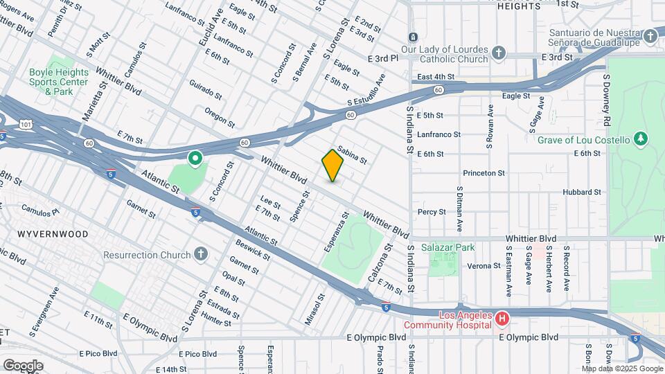 3535 Whittier Blvd Map and Location Details