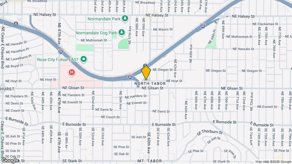 5914 NE Hoyt St Map and Location Details