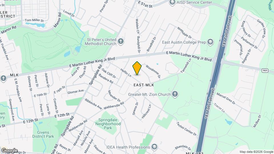 5104 Heflin Ln, Unit 2 Map and Location Details