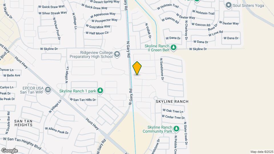 1252 W Vineyard Plains Dr Map and Location Details